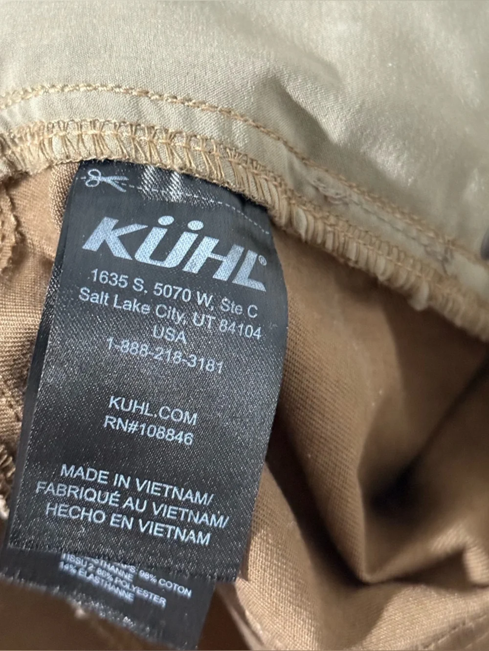 Kuhl Women's 6351 Khaki Durable Heavyweight Tactical Chino Rydr Pants 12 NEW - Picture 6 of 13